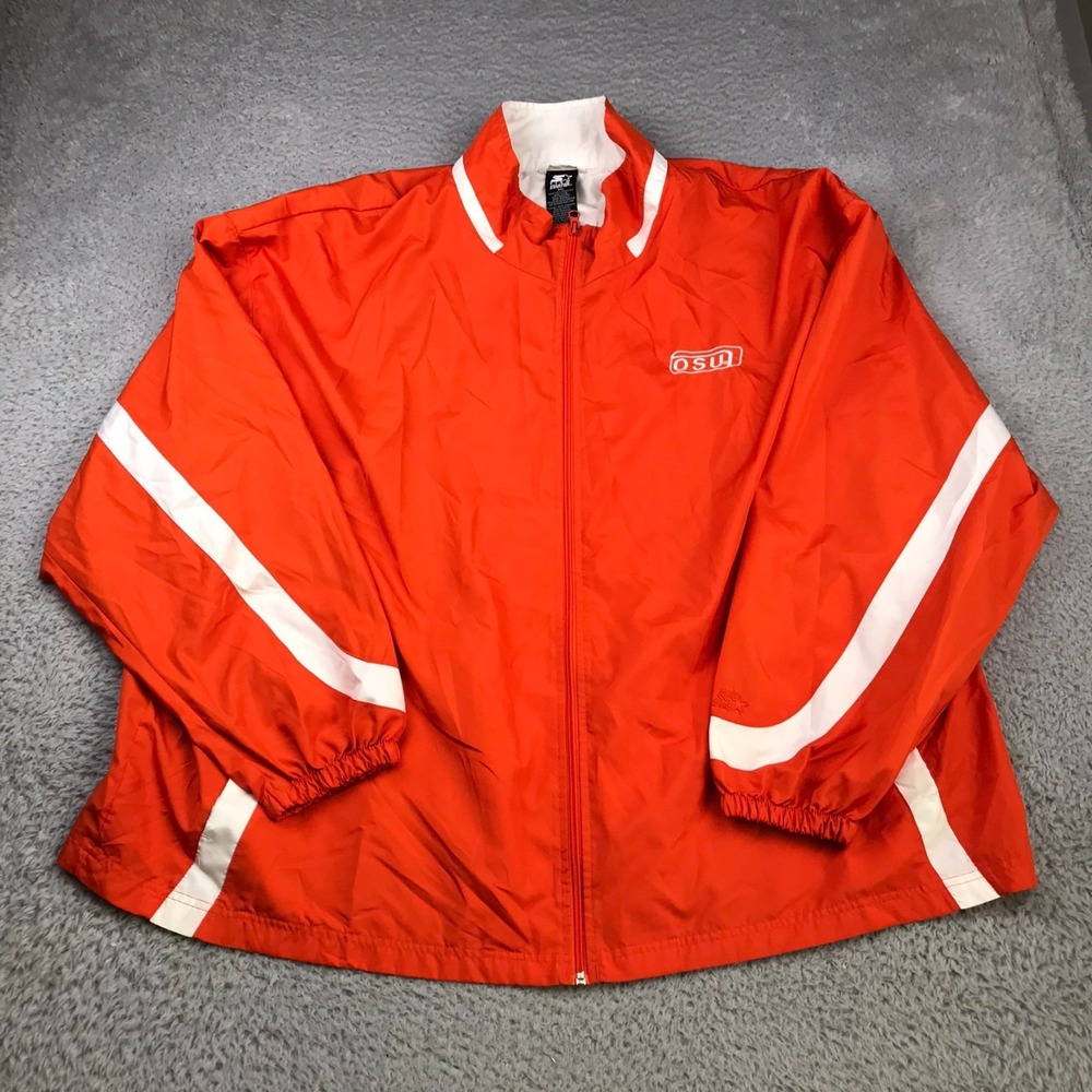 Vintage OSU Cowboys Oklahoma State Starter Jacket Mens 3XL Orange Windbreaker